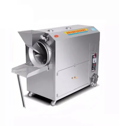 Generic Commercial Electric Nut Roasting Machine Silver