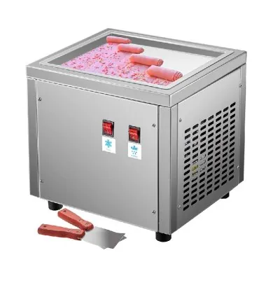 Generic Commercial Ice Cream Rolls Machine Single Pan