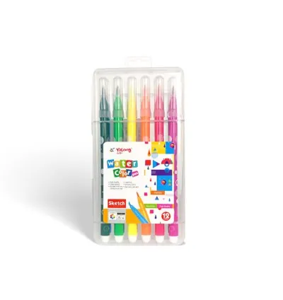 Yalong Water Colour Pen's Brush Tip 12 Colours P06963