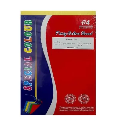 Special Colour Manilla Sheet A4 160gsm 100 Sheets Yellow P06943