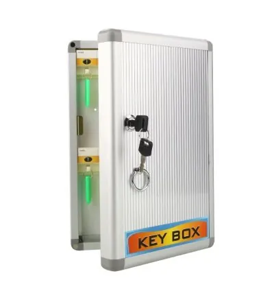 Generic Key Box Holder with Key Lock 32 Keys Aluminium (Keychain Included)
