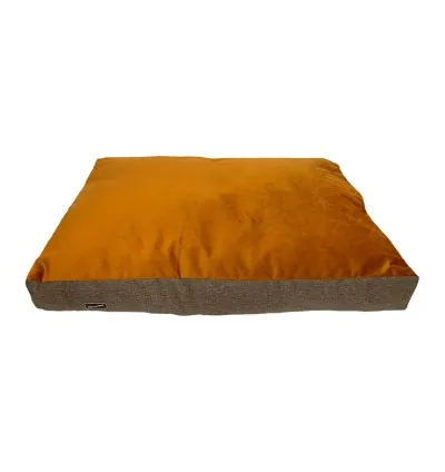 PV Dog Cushion Bed Medium 90 x 60 x 10cm Brown & Blue YD-DZ01M