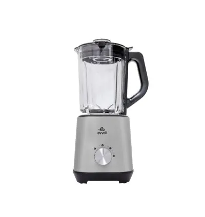 Evvoli Premium Table Blender 1000W with 1.5L Glass Jar with Ice Crush Function, 4 Knife Leaf & 3 Speed Operation Stainless Steel EVKA-BL15HB