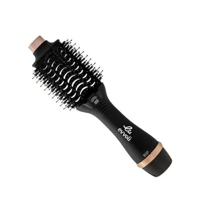 Evvoli Brush Dryer & Volumizer 3in1 1200W Powerful DC Motor, Fast Drying Hair Dryer with 4X Ionic Feature and Cool Tip EVHC-HB1200R