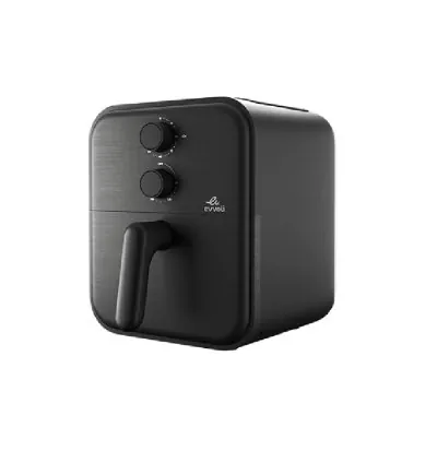 Evvoli Air Fryer 4L Timer Temperature Adjustable Control and 8 Preset Programs 1400W Black EVKA-AF3801B