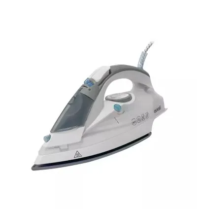 Evvoli Steam Iron with Ceramic Sole White or Black Colour 2400W EVIR-H2400B-W