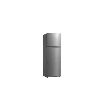 Evvoli Top Double Door Refrigerator Silver EVRFM-300L