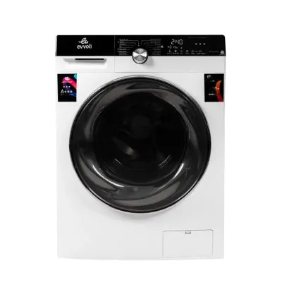 Evvoli Brushless DC Inverter Washing Machine SKG White Silver Front Loaded 1400RPM A+++ FBLH-814W/S