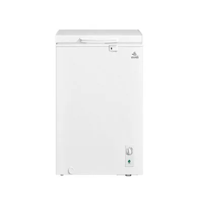 Evvoli Chest Freezer Defrost Easy to Clean 200L White EVCFM-150W