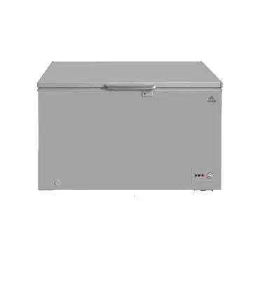 Evvoli Chest Freezer Defrost Easy to Clean 300L Silver EVCFM-300W