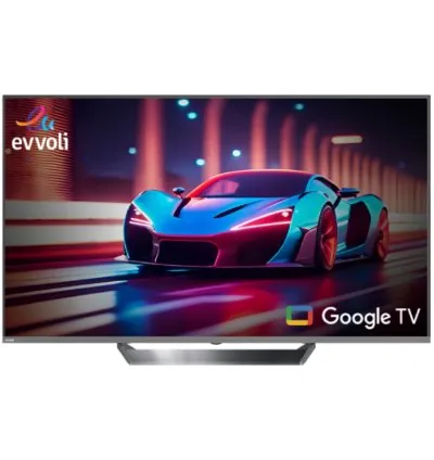 Evvoli 65" QLED UHD Smart Android TV - 4K Resolution, Designed for Gaming, Offers Stunning Visuals and Enhanced Performance 65EV375QG