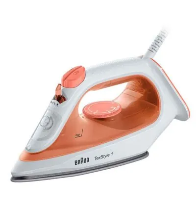 Braun Steam Iron 1900W Texstyle 1 Non-Stick Soleplate 220ML Light Quick Self-Clean 12710000-SL1009OR