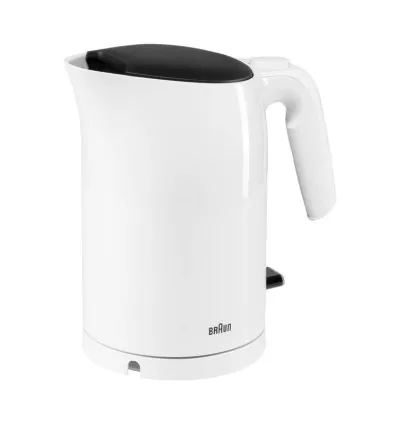 Braun Kettle 3000W Capacity 1.7 L Quick Boiling System Removable Anti-Limescale Filter Large Water Level BPA Free White WK303BI-WK3110WH