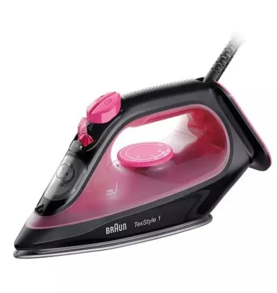 Braun Steam Iron 2000W Texstyle 1 Eco Mode Saves Power Rapid Heat Up Tank Capacity 220ML 12710001-SI1070PU