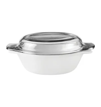 La Opala Casserole with Lid White 200mm LC111