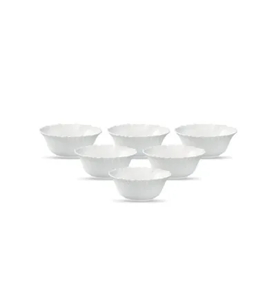 La Opala Soup Bowl 6pcs Classique White 125mm/6cm LC125