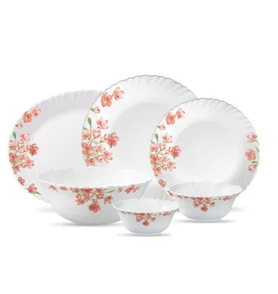 La Opala Dinner Set Aster Pink Classique 20 Pieces LP020