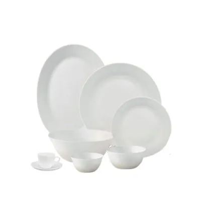 La Opala Dinner Set Ivory White 20 Pieces L1020