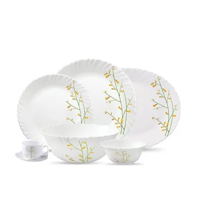 La Opala Dinner Set Citron Weave Classique 20 Pieces LW020