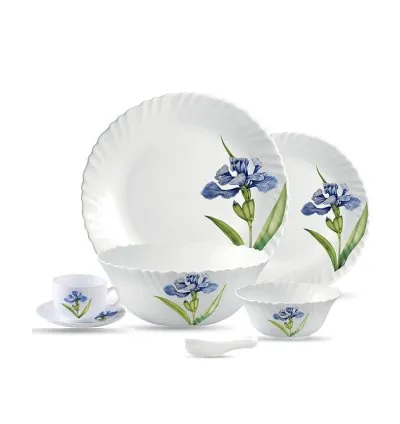 La Opala Dinner Set Royal Iris Classique 38 Pieces LR038