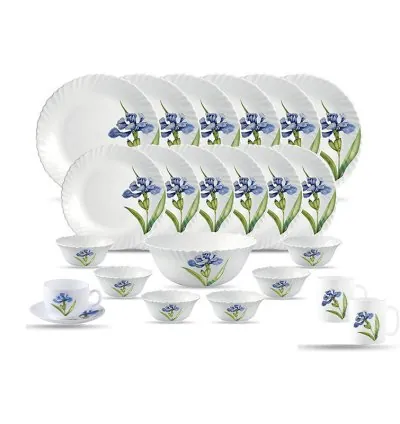 La Opala Dinner Set Royal Iris Classique 47 Pieces LR047