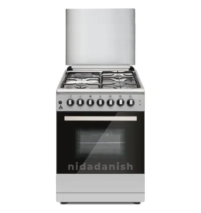 Delta Cookers 60x60 Electric Oven & Grill 3Gas & 1Elec Burner Inox DGC-6031.I