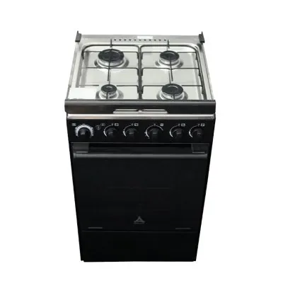 Delta Cooker 50x55cm 4 Gas Burners with Gas Oven & Grill DGC40B