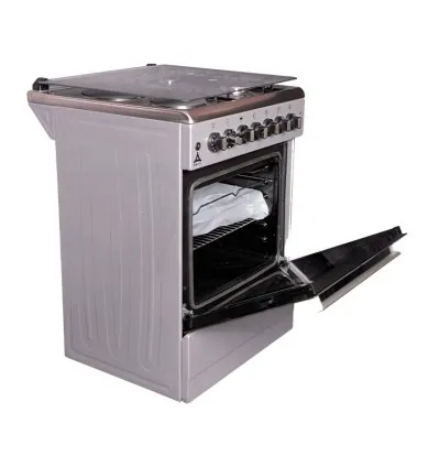 Delta Cookers 60x60cm Electric Oven & Grill 2 Gas 2 Electric Inox DGC-6022.I