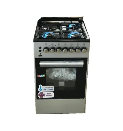 Delta Cooker 50x55cm Electric Oven 3 Gas 1 Electric Silver DGC-5031