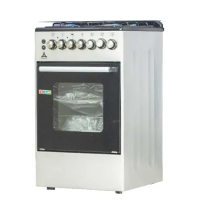 Delta Cooker 50x55cm 4 Gas Burners with Electric Oven & Grill Inox DGC-5040E