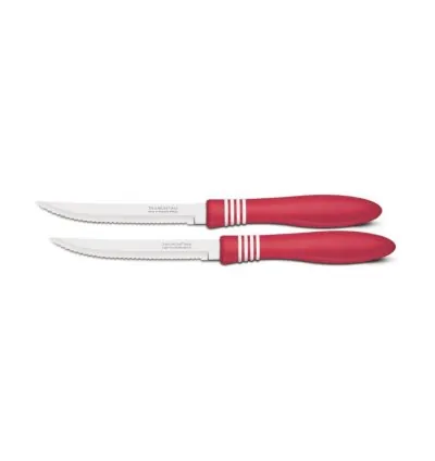 Tramontina Steak Knives Cor & Cor 2pcs Set Red 23450/275