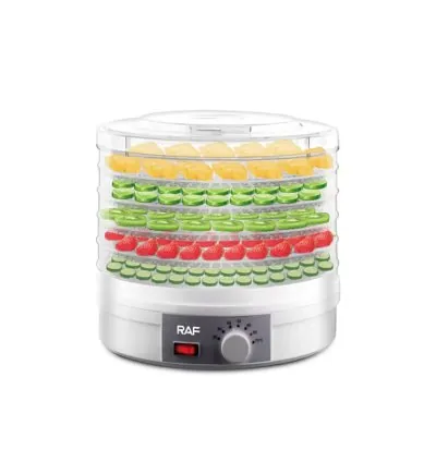 RAF Fruit Dehydrator 5 Trays 350W, Adjustable Temperature, Simple Operation R.6800