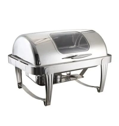 Commercial Chafing Dish With Glass Window Double 36117QT