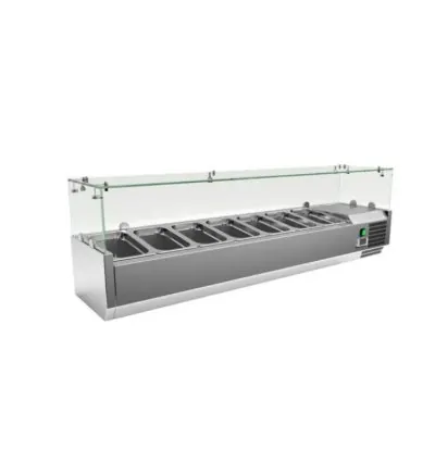 Commercial Salad Bar 7 Trays 150cm HSL-1500