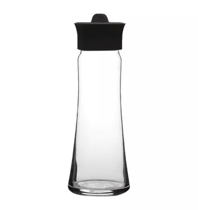 Pasabahce Carafee Basic Decor with Black Lid 1Ltr 43234