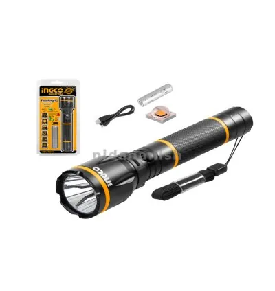 Ingco Torch Aluminum Alloy Rechargeable 400 Lumens HCFL186503