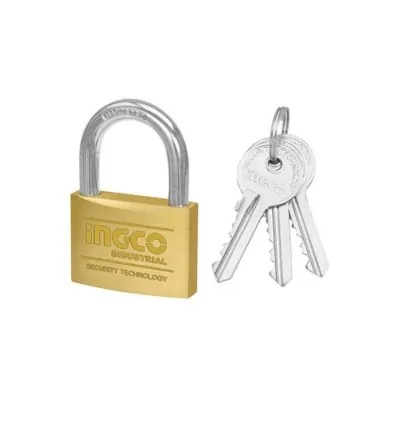 Ingco Heavy Duty Brass Padlock 60mm DBPL0602