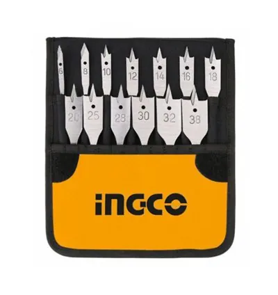 Ingco Flat Wood Drill Bit Set Pack of 13 AKD41301