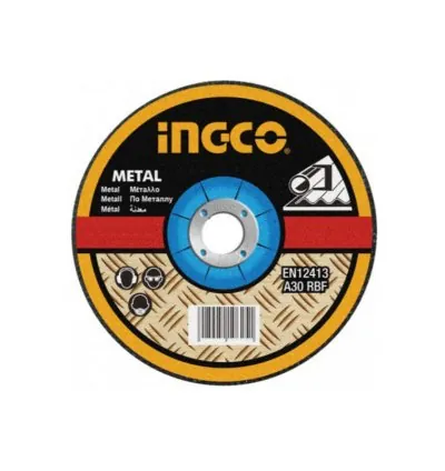 Ingco Abrasive Metal Cutting Disc 115mm with Depressed Center for Metal MGD601151