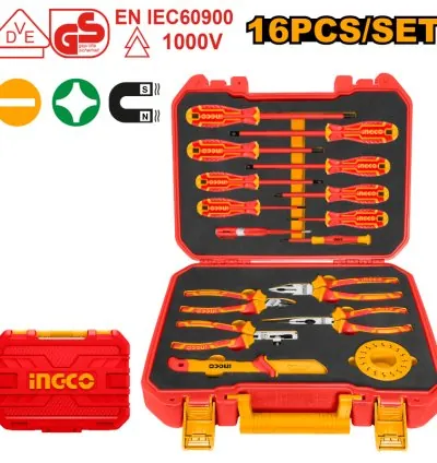 Ingco Box 16Pc Insulated Hand Tools Set HKITH1601
