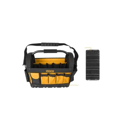 Ingco Tool Bag 16" with 21pcs Pockets, 1pc Hanger HTBGL01