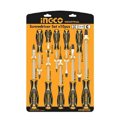 Ingco Screwdriver Set Pack of 10 HKSD1028