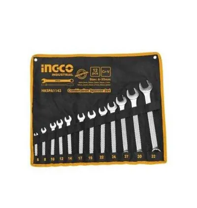 Ingco Combination Spanner Set 6-32mm Pack of 12 HKSPA1143