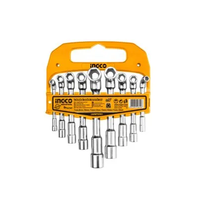 Ingco Socket Wrench L-Angled 9pcs Set LASWT0901