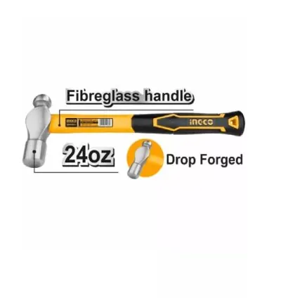 Ingco Ball Pein Hammer 24oz/660g HBPH88024