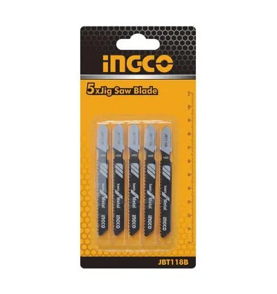 Ingco Jig Saw Blade for Metal Set 50mm Pack of 5 JBT118B