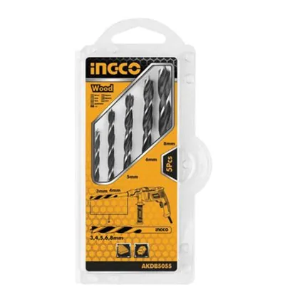 Ingco Wood Drill Bit Set Pack of 5 AKD5055
