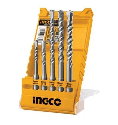 Ingco SDS Plus Hammer Drill Bits Set Pack of 5 AKD2052