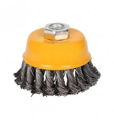 Ingco Cup Twist Wire Brush With Nut 75mm WB20751