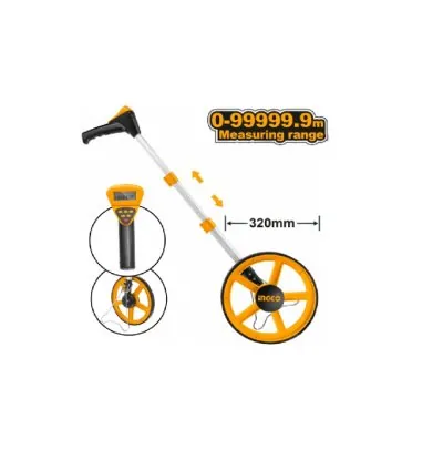 Ingco Odometer Measuring Wheel 99999.9m with Inch & Metric, Digital Display HDMW23